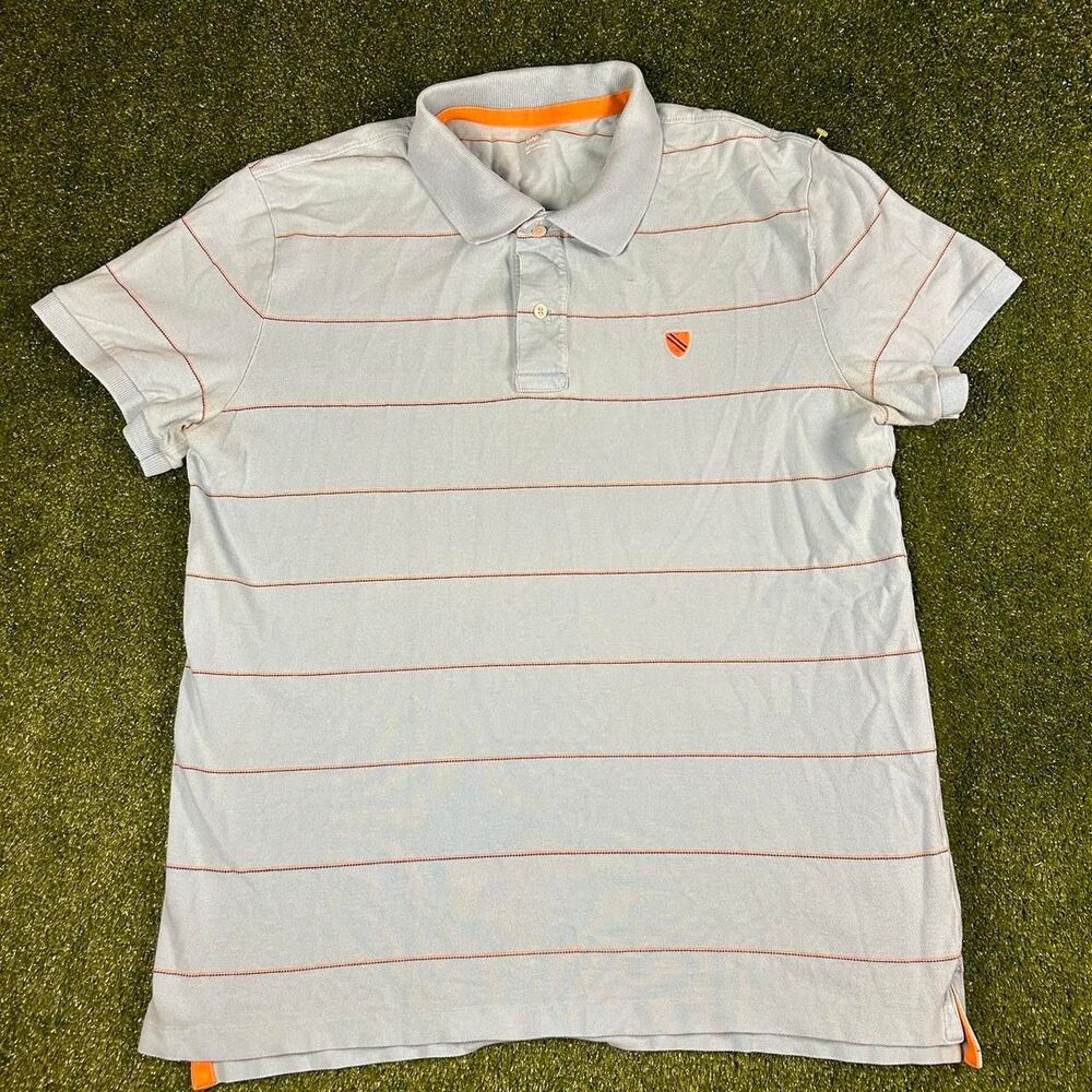 Gap Men's Blue and White Polo-shirts